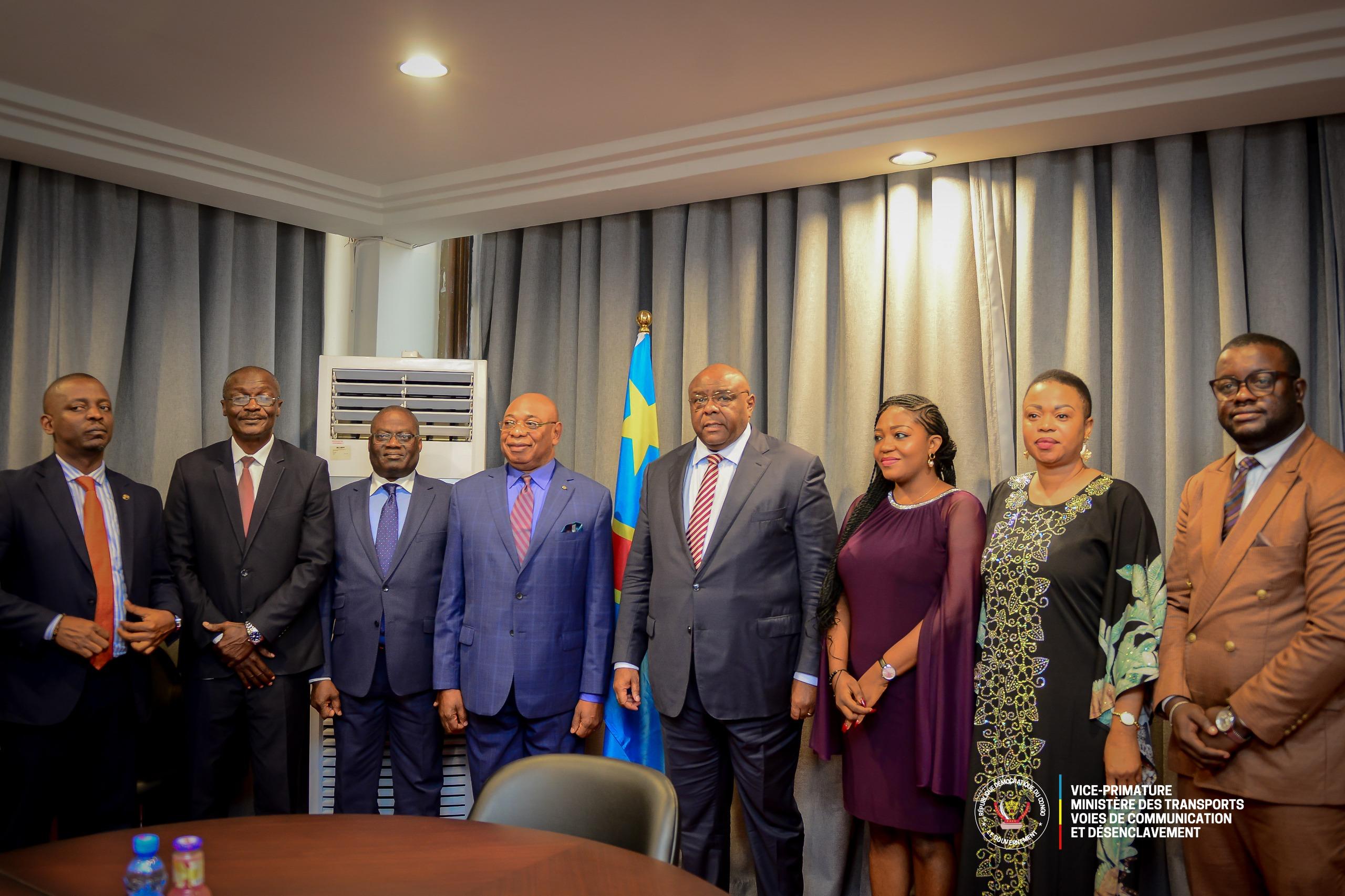 VISIT TO DR CONGO PRIME MINISTER AND MINISTER  OF TRANSPORT, COMMUNICATION ROUTES AND  DISENCLEVEMENT