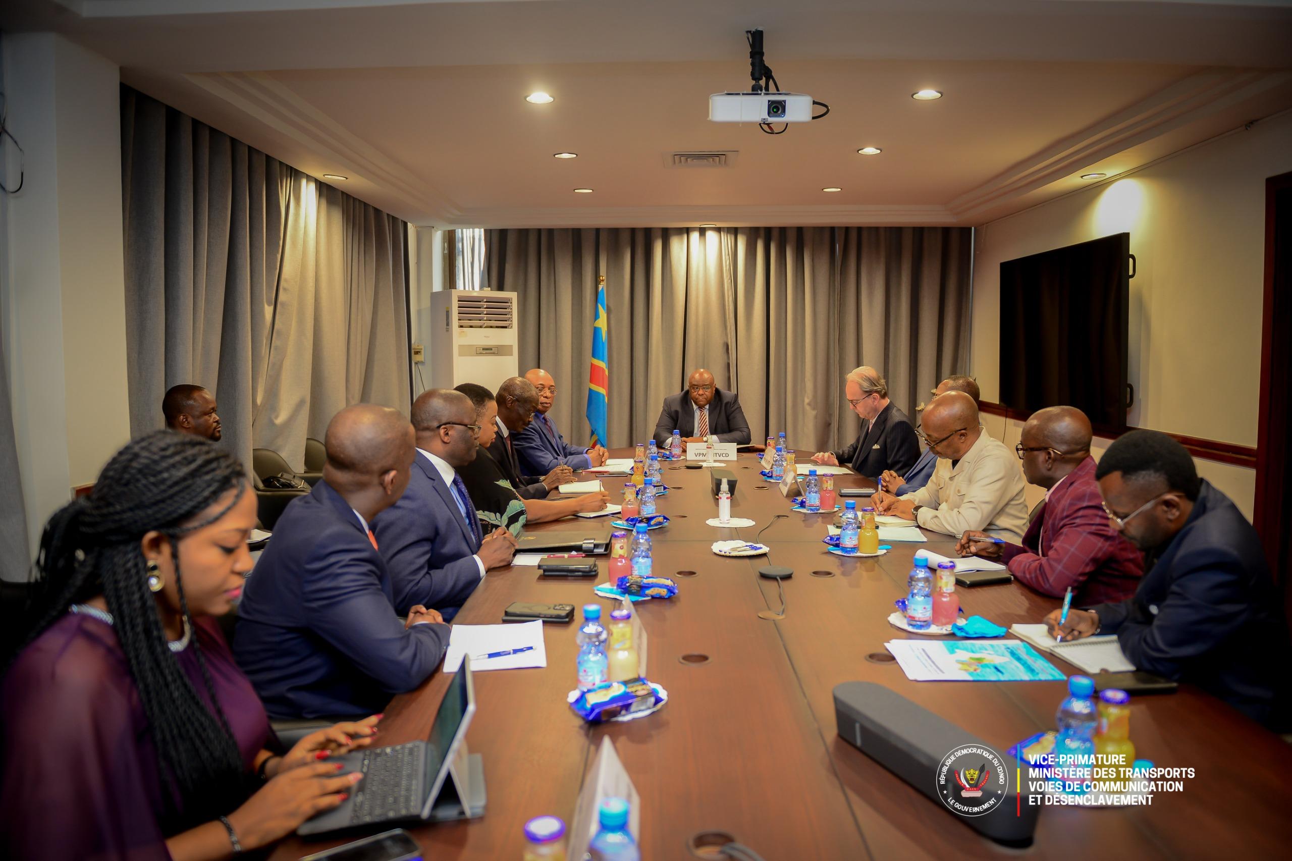 VISIT TO DR CONGO PRIME MINISTER AND MINISTER  OF TRANSPORT, COMMUNICATION ROUTES AND  DISENCLEVEMENT