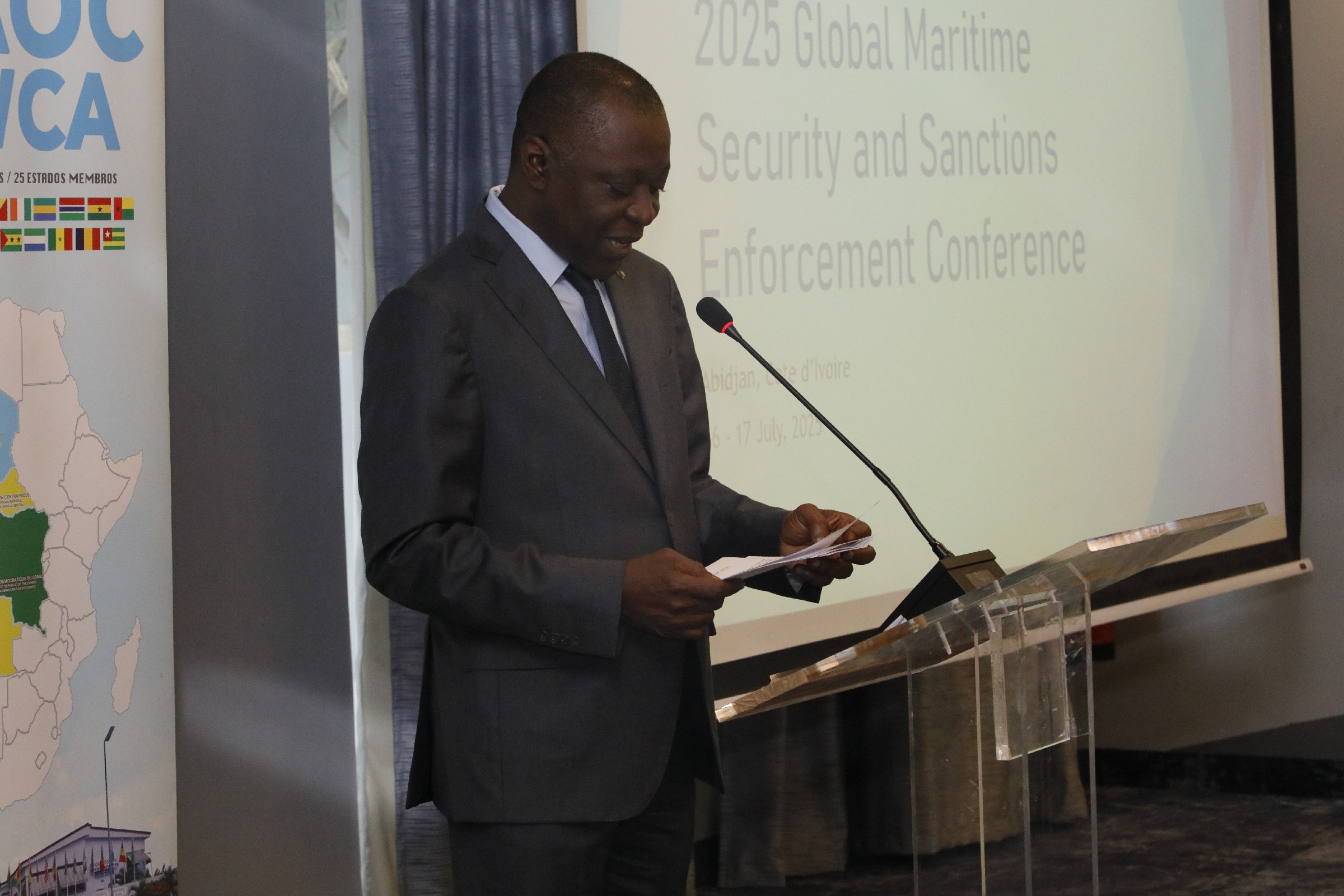 GLOBAL MARITIME SECURITY AND SANCTIONS ENFORCEMENT CONFERENCE (USDOS / DGAMP / MOWCA) HELD IN ABIDJAN